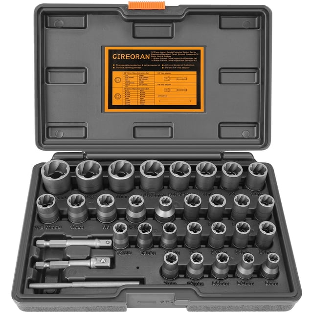 Kit extractor de pernos GIREORAN de 32 piezas