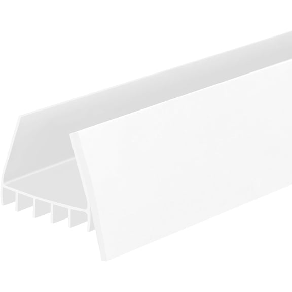Randall Manufacturing PVC Slide on Draft Stopper for Bottom of Door with Foam, 1"x 1 3/4" Wide, 3 ft, White