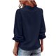 thumbnail image 5 of Tamaño Más Túnica de Manga Larga Tops para las Mujeres, V-Cuello Suelto Ajuste Camisa Casual, 5 of 9