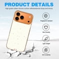 thumbnail image 4 of Case For Apple iPhone Air / 17 Pro / 17 Pro Max Series Case, Slim Thin Transparent Flexible Clear TPU Shockproof Phone Case For iPhone 17 Series, Floral border butterflies whimsical, 4 of 6
