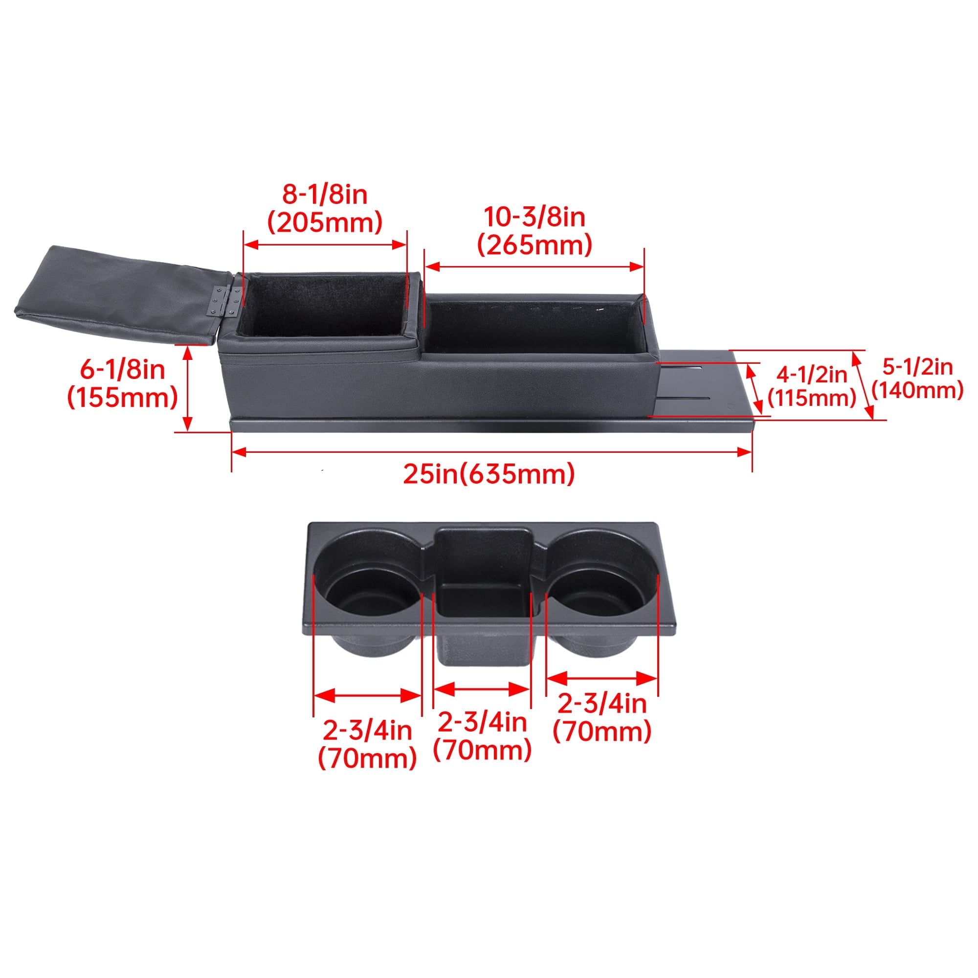 Kojem Center Console Mini Cup Holder for 2011-2020 Dodge Charger Police