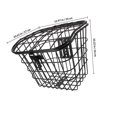 thumbnail image 2 of GAXIRE Kids Handlebar Basket Bicycle Basket Iron 1Set, 2 of 6