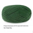 thumbnail image 5 of SANAG Crochet Yarn Sweater Scarf Gloves Toys Bundle Crafts Gifts Threads Durable Skeins Set Arts 4-Ply for Knitters Beginners Parties 41Christmas green, 5 of 5