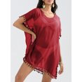 thumbnail image 3 of Argulvti Bikini de Plage pour Femmes, Tenue de Plage Couvre-Maillot à Franges, Robe d'Été pour Dames, 3 of 7
