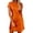 Orange, variant on Nmnitkp Dresses for Women Satin Mini Dress, V Neck Short Sleeve Loose Fit Shift Dress for Cocktail Party & Holiday Event Womens Dresses Hot Pink #01,XL