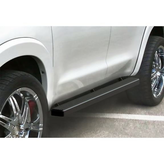 APS Running Boards 4 inches Matte Black Compatible with Toyota Sequoia 2008-2022 (Nerf Bars Side Steps Side Bars)