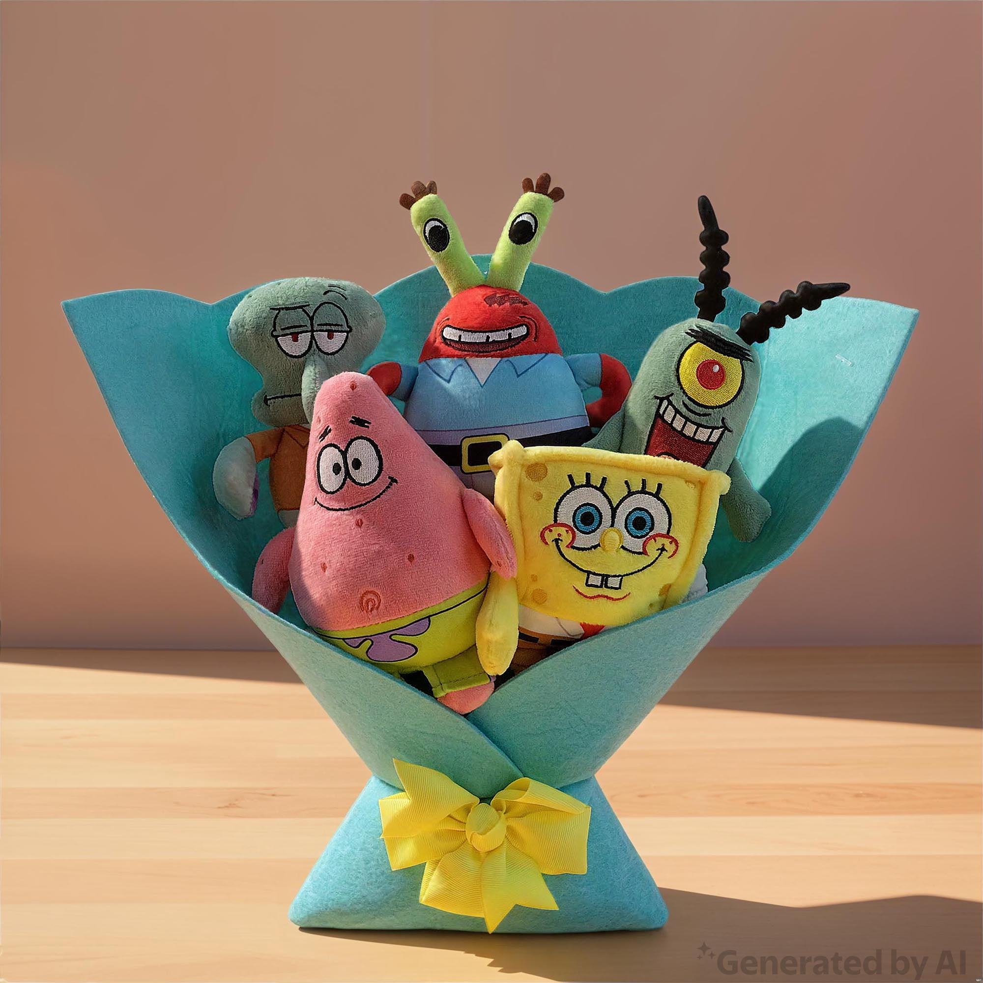 Large Spongebob Plush Bouquet, 13", Valentine's Day by Ruz