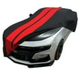 thumbnail image 4 of 2010-2022 Camaro Ultraguard Sport Series Stretch Satin Indoor Car Cover Black with Red Stripes, 4 of 8
