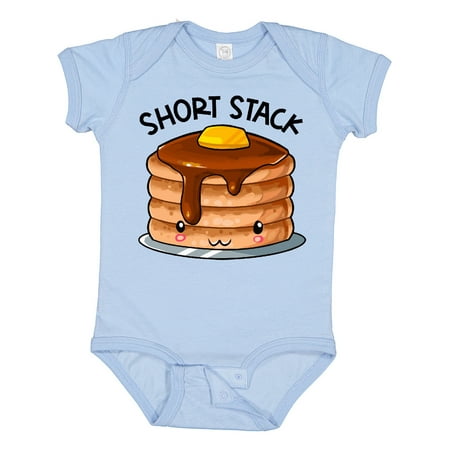 

Inktastic Short Stack Cute Pancake Breakfast Gift Baby Boy or Baby Girl Bodysuit