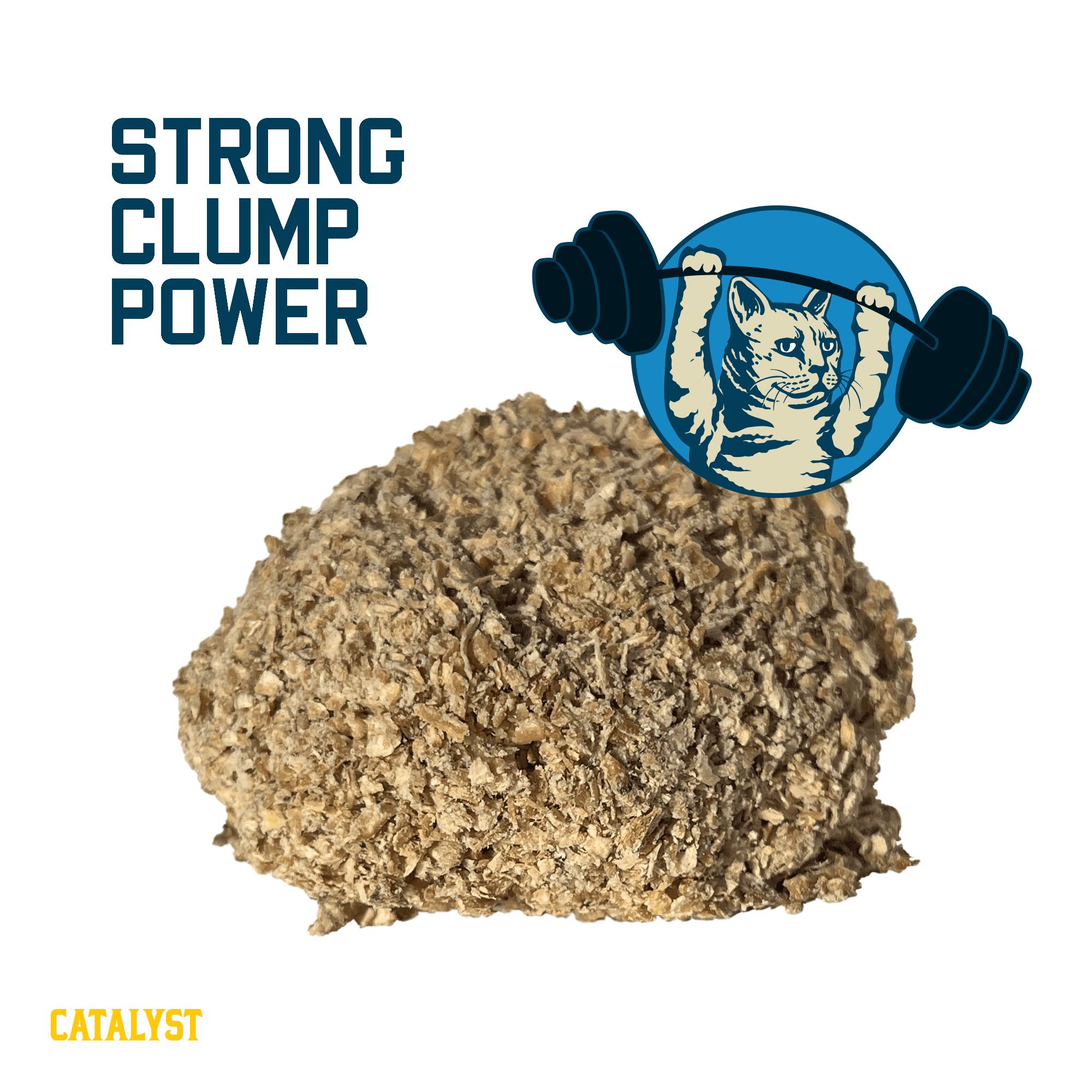 Catalyst Pet Softwood Natural Clumping Cat Litter Unscented Formula, 34 lb