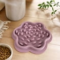 thumbnail image 4 of Pet Silicone Slow Feeder Bowl, Petal Feeding Bowl with Ridge Slow Eating Training Tool for Dog Cat Daily Eating Anti Fast Eating Dark Pink, 4 of 4