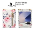 thumbnail image 2 of for Samsung Galaxy Z Flip 6 Flower Wallet Case with Credit Card Holder & Flip Stand, Charming Floral Rose Pattern Crossbody Zipper Pocket Purse Phone Cover for Galaxy Z Flip 6 Women Girls, White, 2 of 13