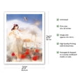 thumbnail image 2 of Hawaiian Hula Girl - From an Original Color Painting by Yu Yuu Shirofani - Fine Art Matte Paper Print (Unframed) 20x26in, 2 of 4