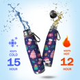 thumbnail image 2 of Christmas 29oz Stainless Steel Insulated Thermos with Tea Filter, 360° Printed Travel Bottle, Leakproof BPA-Free Flask with Anti-Slip Base, 304 Inner & 201 Outer, Vacuum Cup, 2 of 6