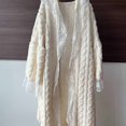 thumbnail image 6 of Hrsba Fleece Womens Robe Lace Trim Fashion Soft Long Robe, 6 of 7