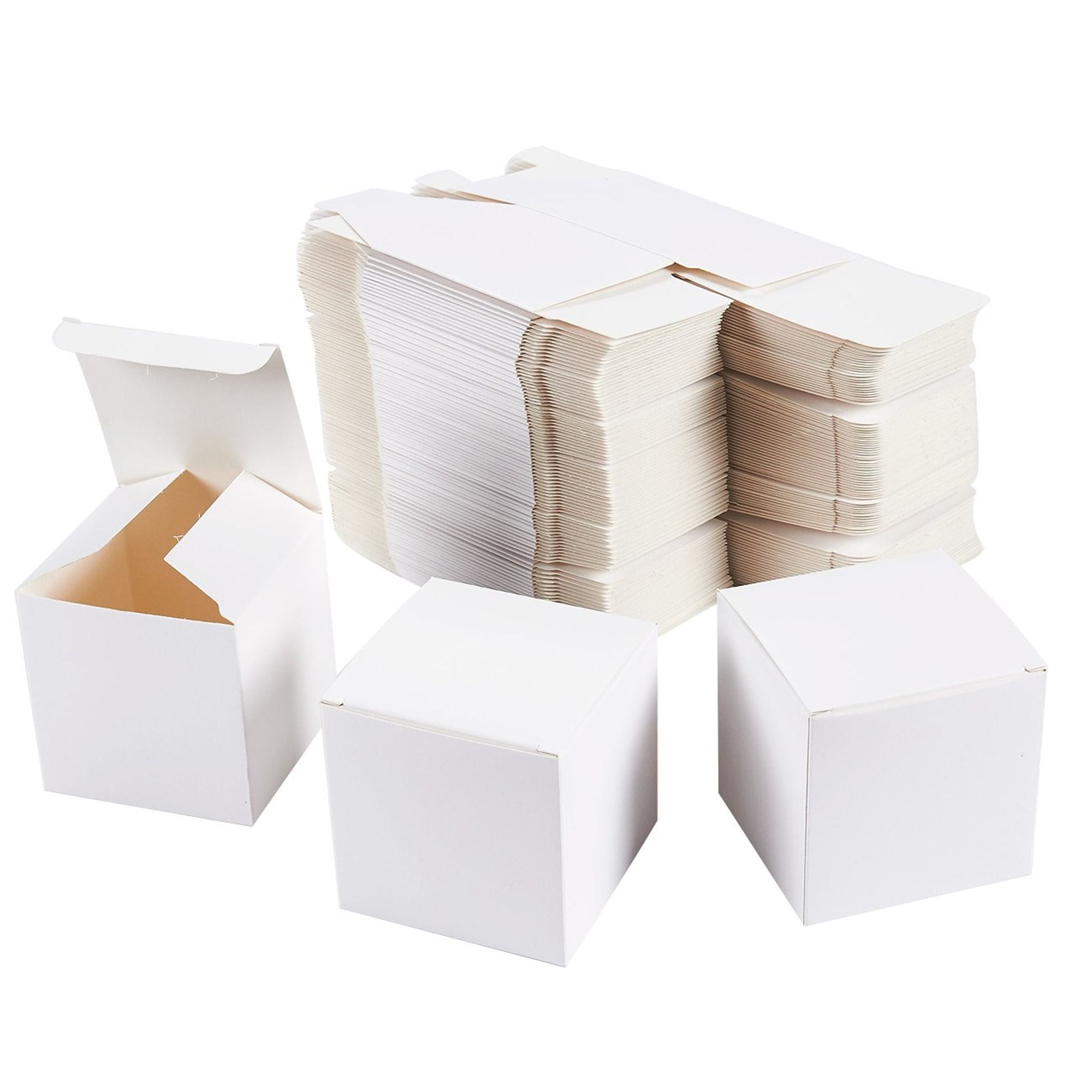Design Layout White Boxes Empty Wrapping Paper Under Your Design Gift ...