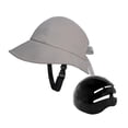 thumbnail image 2 of Sombrero de pescador para hombre y mujer, gorra de pesca, visera para el sol, correa ajustable para la barbilla, sombrero para el sol Gris con concha, 2 of 9