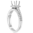 thumbnail image 3 of Pompeii 5/8ct Halo Engagement Mount Set 14K White Gold (G/H,I1), 3 of 4