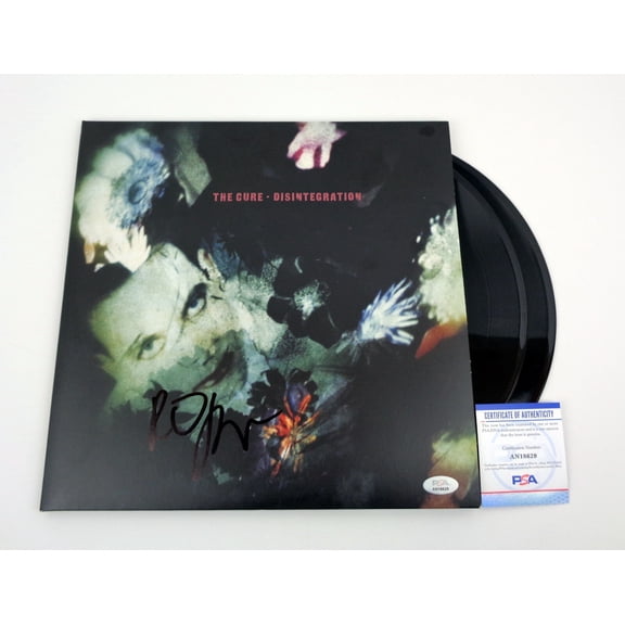 Robert Smith The Cure Signed Autograph Disintegration Vinyl Record Album PSA/DNA COA