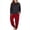Black, variant on qolati Tow Piece Outfits for women Cute Crew Neck Long Sleeve Shirts with Plaid Lounge Pants Pajamas Set Plus Size Soft Comfy Pjs Homewear Suits