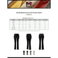 thumbnail image 2 of MixMatchy Women's Comfy Bootcut Curvy Fit Trouser Pants, 2 of 3