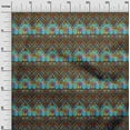 thumbnail image 3 of oneOone Polyester Spandex Brown Fabric African Aztech Dress Material Fabric Print Fabric By The Yard 56 Inch Wide, 3 of 4