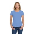 thumbnail image 5 of Gildan Women's Heavy Cotton T-Shirt, Short Sleeve Crewneck Classic Fit Tee, Carolina Blue, Size-2XL, 5 of 5