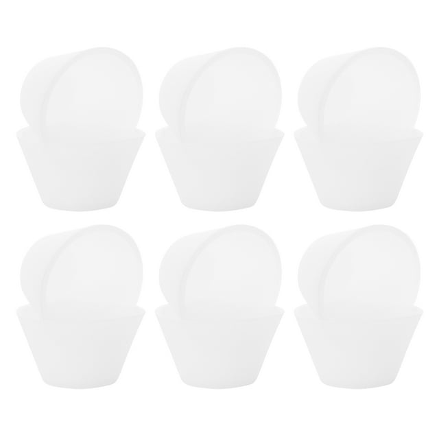 TEHAUX Ensemble de 20 Bols à Mélanger en Résine Époxy en Silicone Blanc pour Bricolage et Projets en Résine