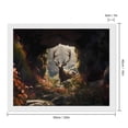thumbnail image 2 of Diamond Art Kits for Adults, Enchanted Deer In CaveDiamond Painting Kits for Beginners, Frameless Round 5D Full Drill Diamonds Art Pictures Gem Art Crafts Home Decor Gifts, 2 of 8
