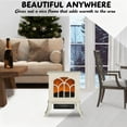 thumbnail image 6 of TopComfy Electric Fireplace Stove Heater with Realistic Log Set Flame Effect Freestanding Design Adjustable Heat Settings for Living Room Bedroom, Beige, 6 of 6