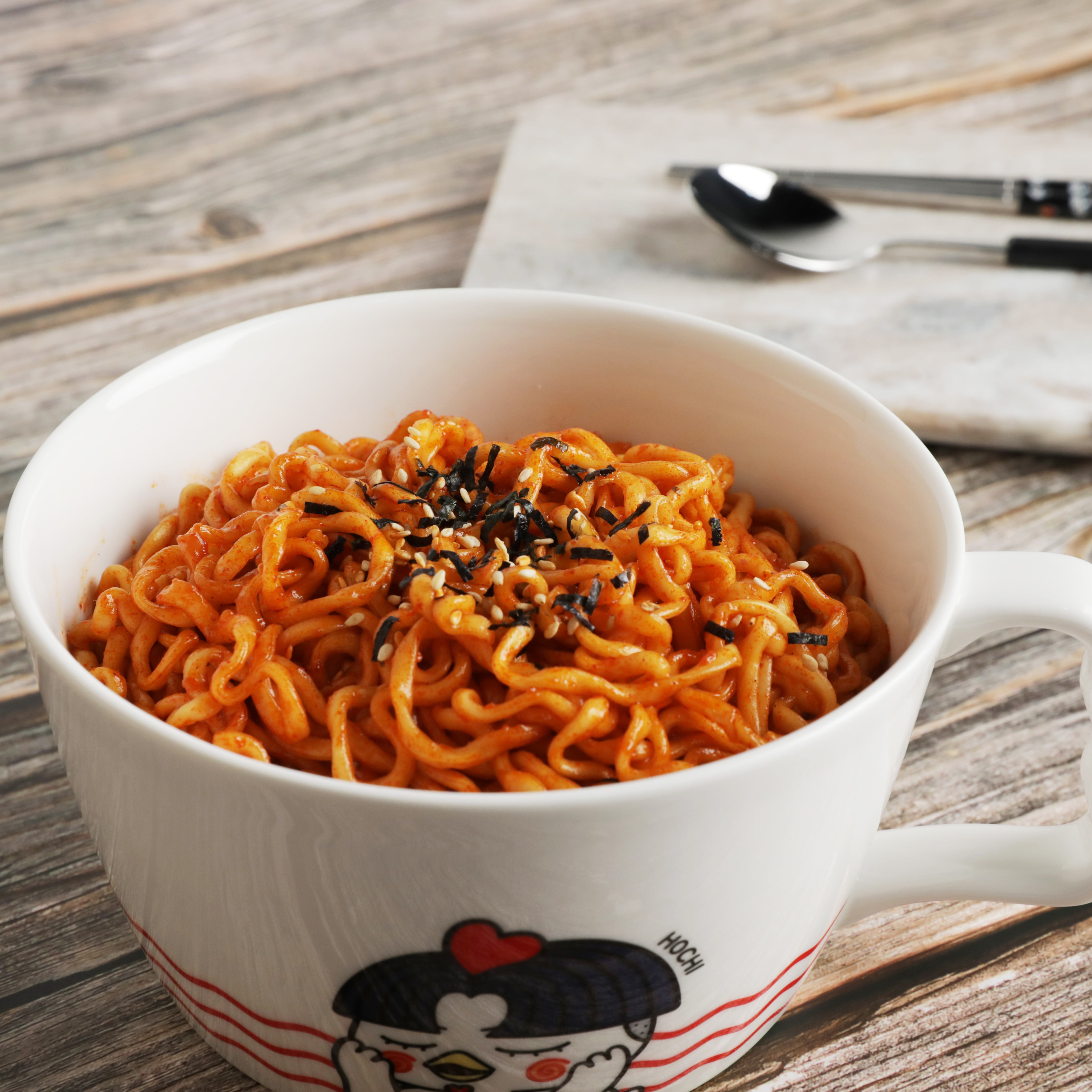 Samyang Spicy Chicken Ramen Prepared Soup, 2.46 oz cup
