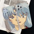 thumbnail image 2 of Pareja Inuyasha Media Cara Animación De Dibujos Animados De Silicona A Prueba De Golpes Funda Para iPhone 14 13 12 11 Pro Max 14Plus iPhone11 Cubierta, 2 of 4