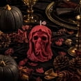 thumbnail image 5 of Decorative Candle Black Skull Sculpted for Gothic Halloween Home Decor, 5 of 9