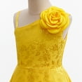 thumbnail image 3 of Judy Costume Dress Set Evening Gown Yellow Dress for Birthday Party Suitable 3-12Y, 3 of 5