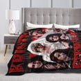 thumbnail image 3 of Kristen Stewart Blanket Flannel Soft Throw Blankets for Bedroom Livingroom Sofa Home 40""X30"", Black, 3 of 6