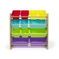 thumbnail image 2 of Humble Crew Rainbow Toy Storage Organizer with 12 Plastic Storage Bins, Natural/Rainbow, 2 of 7