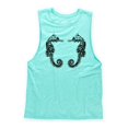 thumbnail image 2 of Aeropostale Womens Seahorses Muscle Tank Top, Verde, X-Large Aeropostale Tanque muscular, 2 of 2