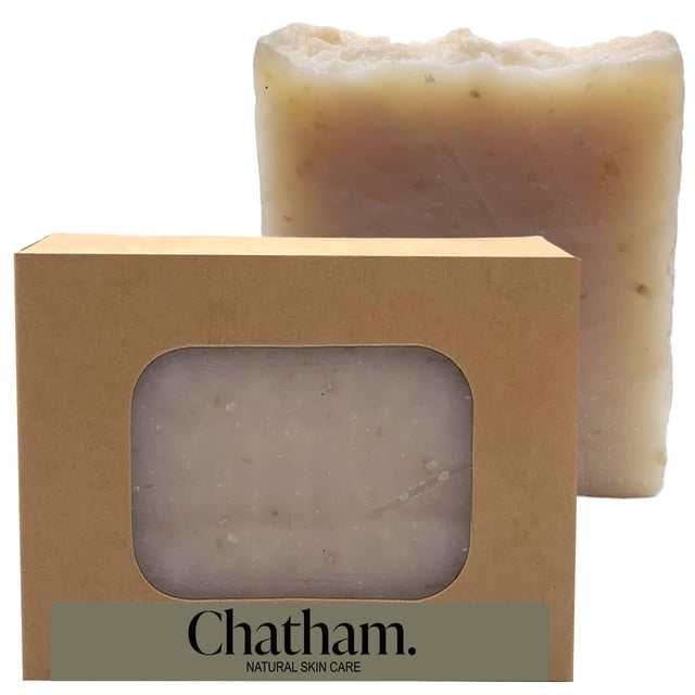 Barra de jabón hidratante de avena y hierba de limón, 5 onzas para piel seca, ingredientes naturales, sin manteca de karité y aceites esenciales de hierba de limón y vainilla
