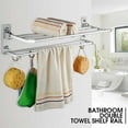 thumbnail image 6 of LEORX wall mount towel rack Towel Rack Stainless Steel Bathroom Use 1Pack, 6 of 8