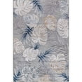 thumbnail image 5 of CAMILSON Spring Leaf Tropical Botanical Easy-Cleaning Non-Shedding Washable Outdoor Indoor Area Rug Blue 10x14, 5 of 11