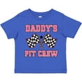 thumbnail image 3 of Inktastic Daddy's Pit Crew Design with Checkered Flags Girls Toddler T-Shirt, 3 of 5