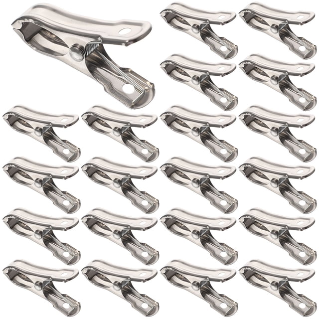 SHISUYAN 40pcs Greenhouse Clips Stainless Steel Garden Clips Greenhouse Clamps with Spring