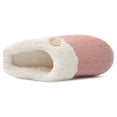 JACKSHIBO Women Ladies Slip On Lined Fuzzy Slippers Winter House Comfy Slippers For Women's ...
