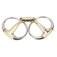 thumbnail image 4 of Horse  Snaffle Bit, Horse Loose  Snaffle Fine Workmanship 135mm Silver Practical Copper Hinge  for Farm, 4 of 7