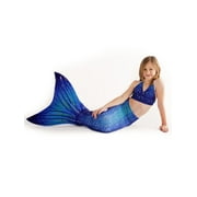 Sun Tail Mermaid Elastic Waistband Ocean Deep Tail Skin Swimsuit ( Child XL)