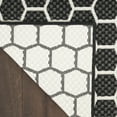 thumbnail image 6 of Nourison Twist Reversible 2'2" x 8' Black Modern Rug, 6 of 9