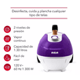 thumbnail image 4 of Plancha Vertical De Vapor Con Pedestal Rca Color Morado, Blanco, 4 of 5