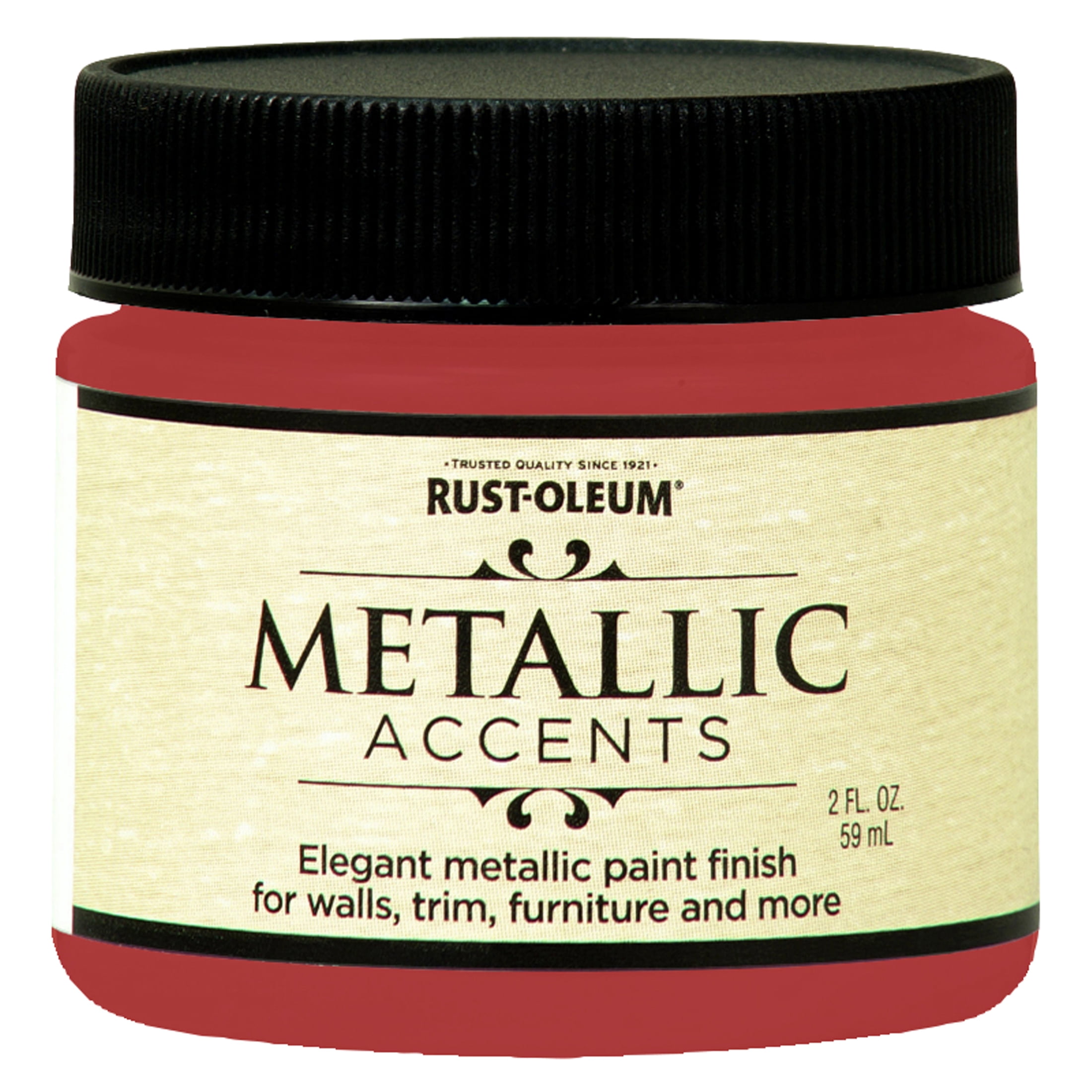 4 Pack, Ruby, Rust-Oleum Metallic Accents Paint- 348904, 2 oz