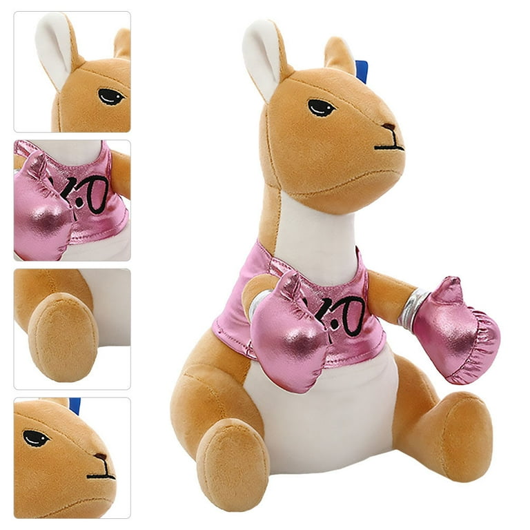 Boxing kangaroo plush toy deals