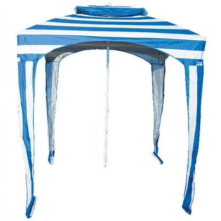 RIO Beach Umbrella Cabana Sun Shelter, Blue, Beach Canopy - New